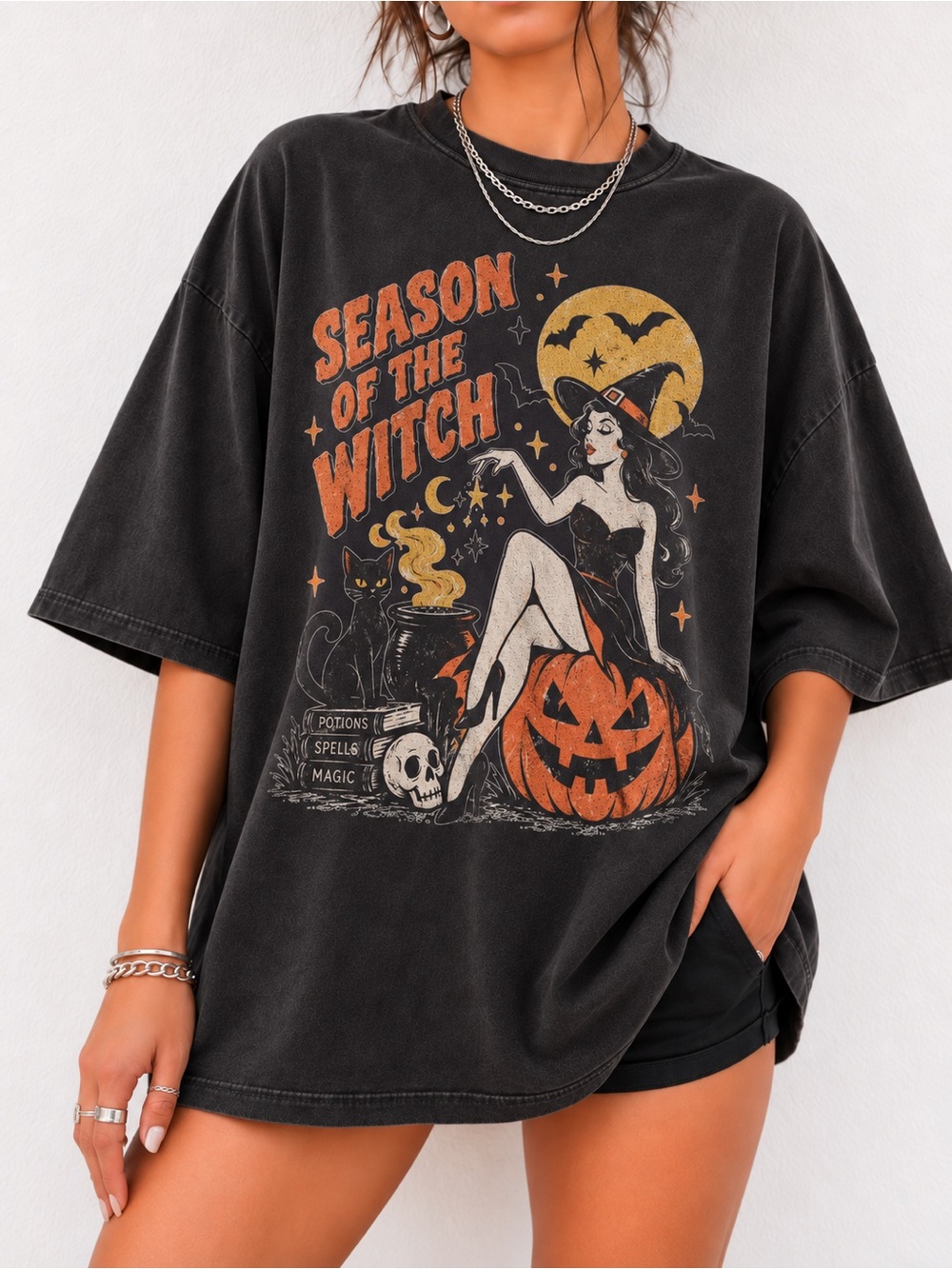 Comfort Colors Season of the Witch Graphic Tee Halloween Unisex T-Shirt